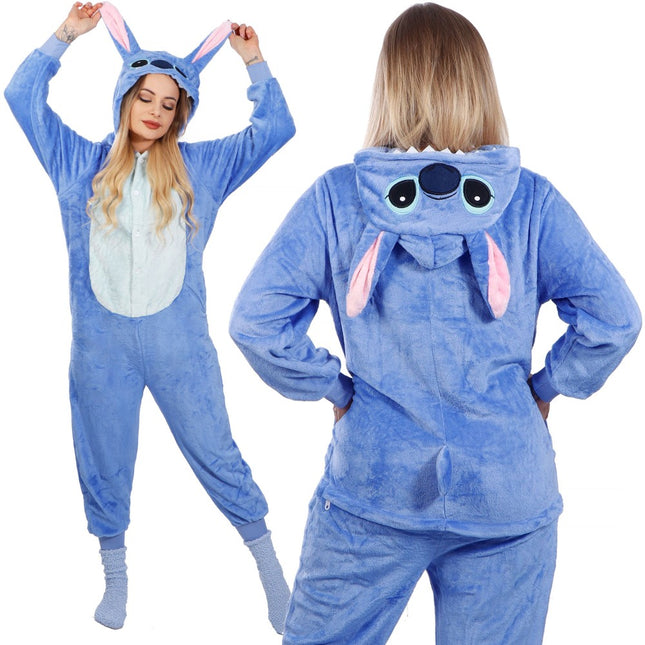 Onesie Volwassenen | Maat L | Blauw