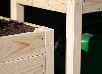 Kweekbak - Plantenbak - Moestuin - Planten - Hout -Rechthoekig - Naturel - 80 x 40 x 78 Cm