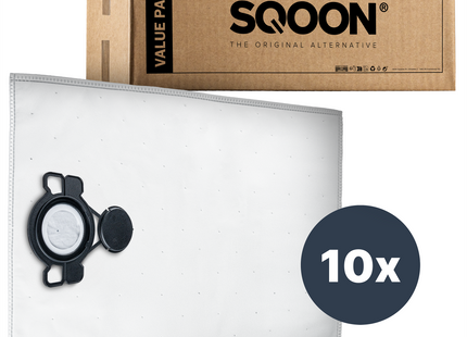 SQOON® Stofzuigerzakken Geschikt voor Nilfisk Alto / WAP / KEW AERO 20/25/26 Series - 10 Stuks