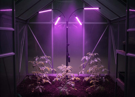 Kweeklamp - Led Voor Planten - Groeilamp - Grow Light - Bloeilamp - Plantenverlichting - 4 Panelen - Met TImer - 80 Led - USB