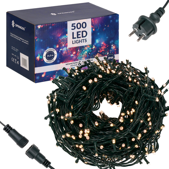 Kerstverlichting | 30 m | 500 LED | Warm Wit