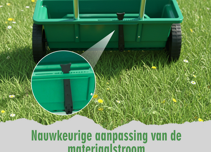 Strooiwagen | Strooikar | Zoutstrooier | Verstelbaar | Winter | Zout | Ijs | Tuin | Terras | 12 L