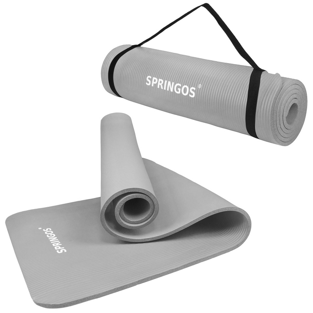 Yoga Mat | Extra Dik (15 mm) | Lichtgrijs