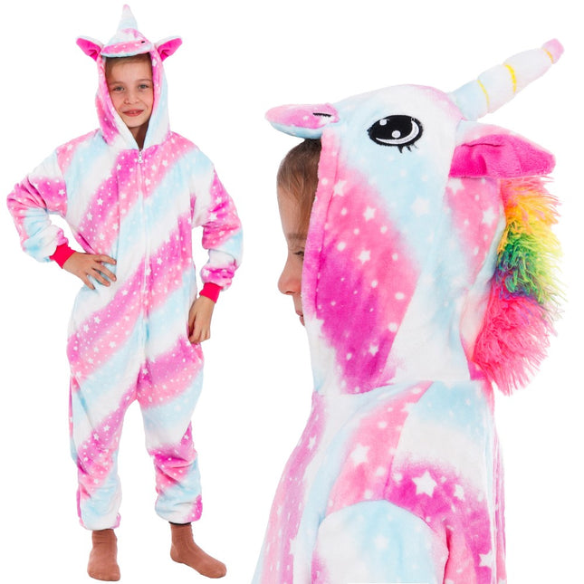 Onesie Kinderen | Eenhoorn | Maat 110/120 | Multicolor