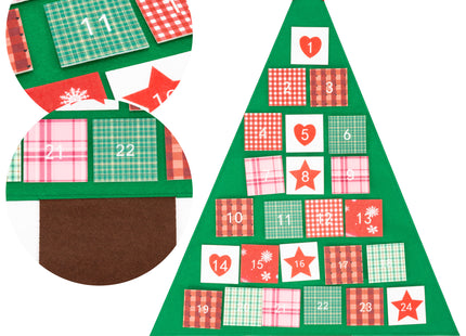Adventskalender | 24 lades | Vilt | Kerstboom