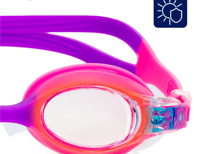 Duikbril - Zwembril - Kinderduikbril - Inclusief Oordoppen En Neusklem - Verstelbaar - Unisex - Roze/Paars