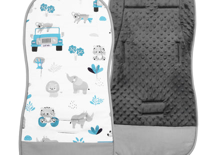 Inlegkussen - Kinderwagenmatras - Kinderwagen Accessoires - Katoen - Polyester - Dieren - Meerkleurig - 37 x 78 cm