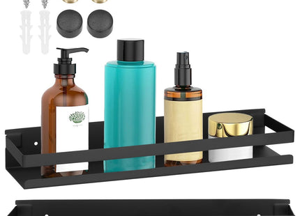 Doucherek | Badkamer Plank | Doucheplank | RVS | 40 cm | Zwart