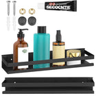 Doucherek | Badkamer Plank | Doucheplank | RVS | 40 cm | Zwart