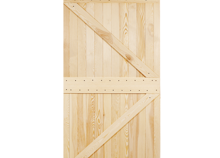 Schuifdeur - Grenenhout - Industrieel - Ruimtebesparing - Functioneel - 210 x 100.5 x 5.4 cm