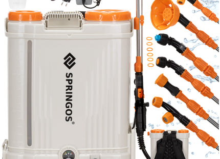 Drukspuit - Elektrische - Accu - Onkruidbestrijding - Regelbare Sproeikop - 16 Liter