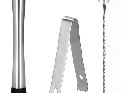 Cocktail Set | 11-Delige Cocktail Shaker Set | Bartenderset |  RVS | Zilverkleurig | 750 Ml