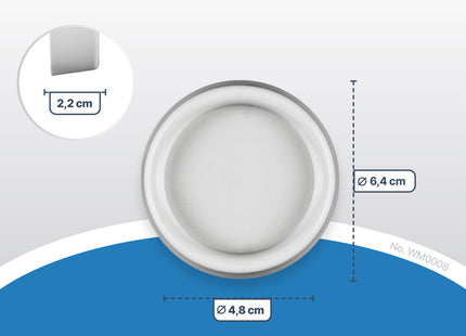 SQOON® Trillingsdempers – 4 stuks | Voor onder je wasmachine of droger | WIT