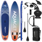 SUP Board - Opblaasbaar Paddle Board - Met Tas - Met Zitje -Inclusief Accessoires - Complete Set - Max. 220KG - 350x83,5cm - Meerkleurig