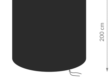 Beschermhoes Voor Hangstoel | Egg Chair Cover | Waterdicht | 250 x 260 cm | Zwart