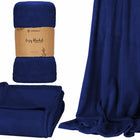 Fleece Deken | 70 x 160 cm | Marineblauw