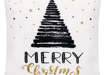 Sierkussenhoes | Kussenhoes | Kussensloop | Woonaccessoires | 40 x 40 cm | 1 Stuk | Kerst | Kerstboom