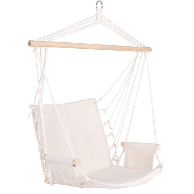 Hangstoel | Binnen & Buiten | Met Armleuning | Belastbaar tot 150 kg | 130 x 90 cm | Crème