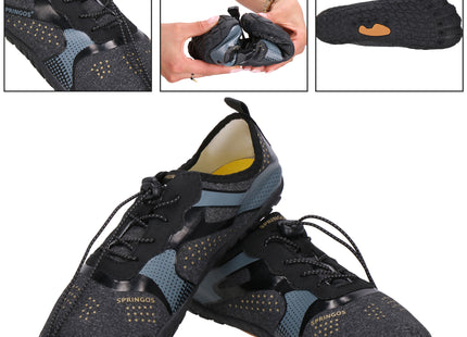 Waterschoenen - AQUA Shoes - Sneldrogend - Rubber - Unisex - Grijs/ Zwart - Maat 45