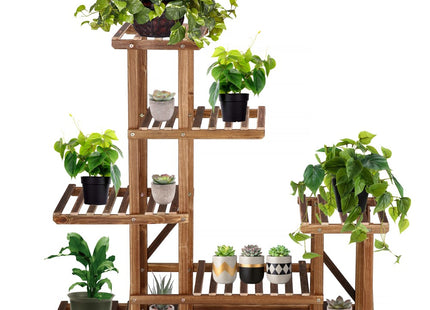 Plantenrek | Plantenstandaard | Plantentrap | 6 Niveaus | Hout