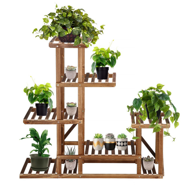 Plantenrek | Plantenstandaard | Plantentrap | 6 Niveaus | Hout