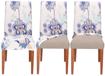 Stoelhoes - Voor Eetkamerstoelen - Met Stretch - Bloemen