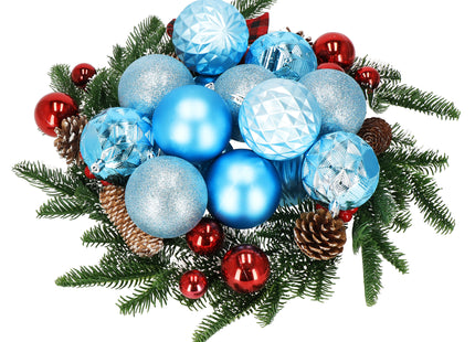 Kerstballen | 30 Stuks | 8 cm | Blauw