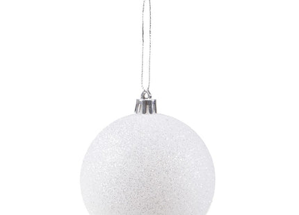 Kerstballen | 20 Stuks | 8 cm | Wit