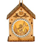 Kersthanger | Kerstversiering | Kerstboomhanger | Lichtgevend | Huis | Sneeuwpop | 9 cm