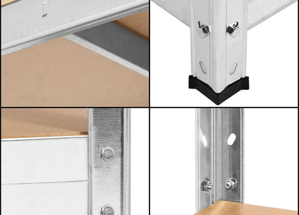 Opbergrek - Stellingkast - 1000 KG -Metaal - 205 x 120 x 45 cm