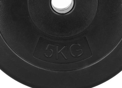 Halterschijf | 1 x 5 kg | Kunststof | Zwart