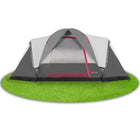 Tunneltent | Kampeertent | Tent | Waterdicht | Klamboe | Hoes | 6 Persoons | Grijs | 450 x 215 x 180 cm