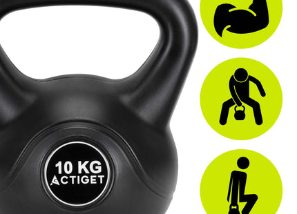 Kettlebell | Kettle Bell | Zwart | 10 kg