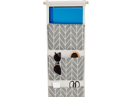 Hangende Organizer - Opbergzak - Wand Organizer - Visgraatpatroon - Speelgoed - 3 Vakken