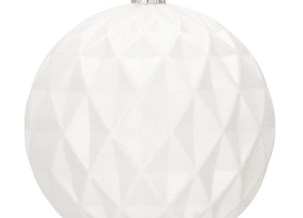 Kerstballen | 30 Stuks | 8 cm | Wit