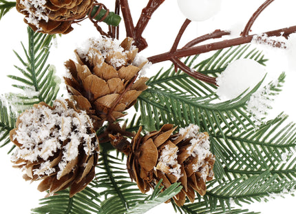 Kunstkersttak - Decoratie - Middenstuk- 33 cm