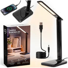 LED Bureaulamp -  55 cm – 28 LED's – 3 Lichtkleuren – Dimbaar – Touchbediening – Zwart