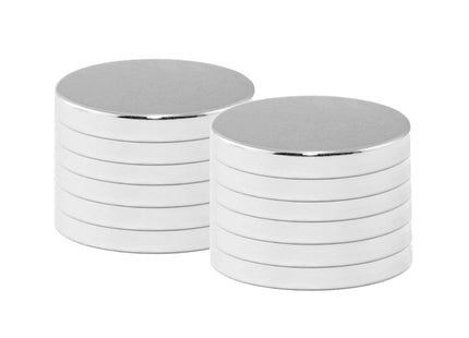 Magneten | Koelkastmagneten | Neodymium Magneten | Rond | Zilver
