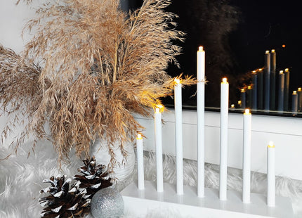 LED Kaarsenbrug | Batterijen | Wit | Warm Wit