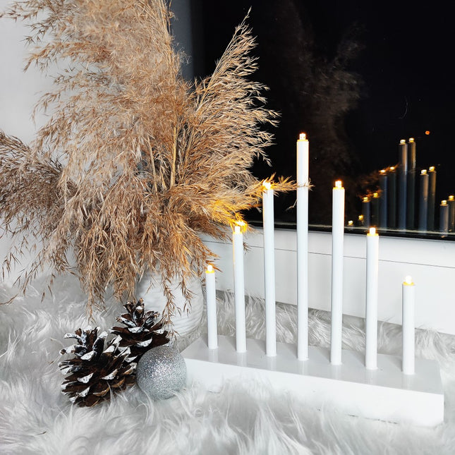 LED Kaarsenbrug | Batterijen | Wit | Warm Wit