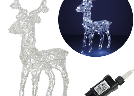 Rendier | 100 LED Lampjes | Koel Wit
