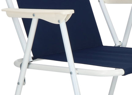 Campingstoel | Kampeerstoel | Vouwstoel | Visstoel | Inklapbaar | Marineblauw