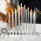 LED Kaarsenbrug | Batterijen | Zilver | Warm Wit