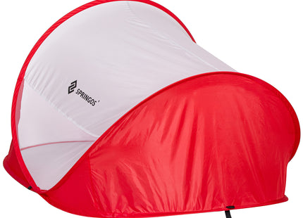 Strandtent | Pop-Up Strandtent | UV Filter | Inclusief Draagtas | 120 x 200 cm | Rood