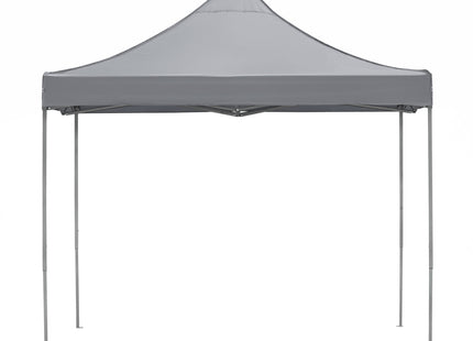 Partytent - 300x300xcm - Hoogte Verstelbaar - PVC - Polyester - Harmonica- Frame - Grijs