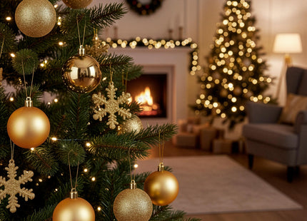 Kerstballen | 40 Stuks | 5/6/7 cm | Goud