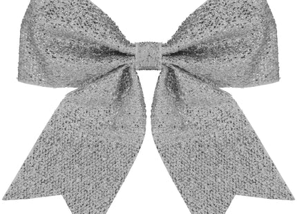 Kersthanger | Kerstversiering | Kerstdecoratie Voor Binnen |  Kerststrik | Zilver | 20 cm | 1 Stuk