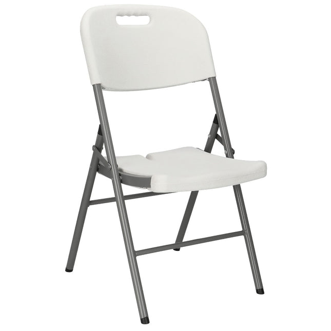 Campingstoel | Kampeerstoel | Vouwstoel | Klapstoel | Polyetheen | Wit
