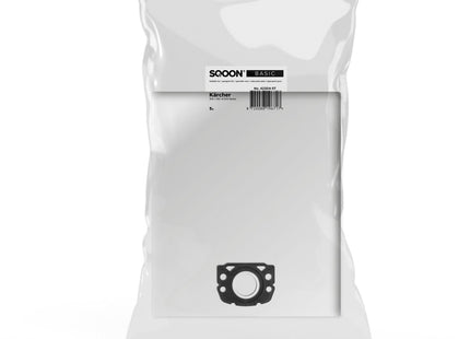 SQOON® Basic Stofzuigerzakken  Geschikt voor Kärcher WD / MV 4 / 5 / 6 Series – Vervanging voor Model 2.863-006.0 - 5 Stuks