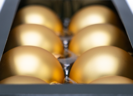 Kerstballen Glas | 8 Stuks | Glas | Mat |  Goud